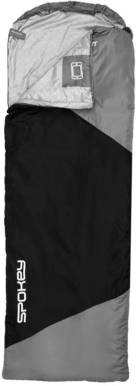 Spokey Ultralight 600 múmia/deka, 7 °C, čierno-sivý