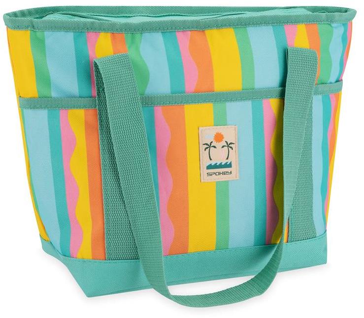Spokey Acapulco Termotaška 12 l, farebné pruhy