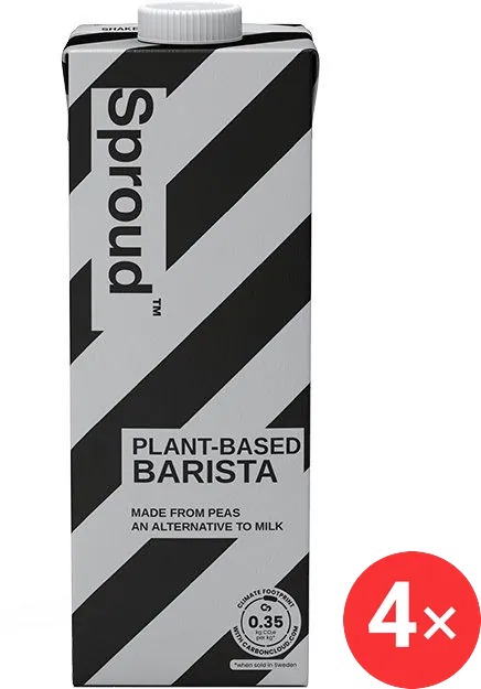 Sproud Barista hrachový nápoj 4× 1 l