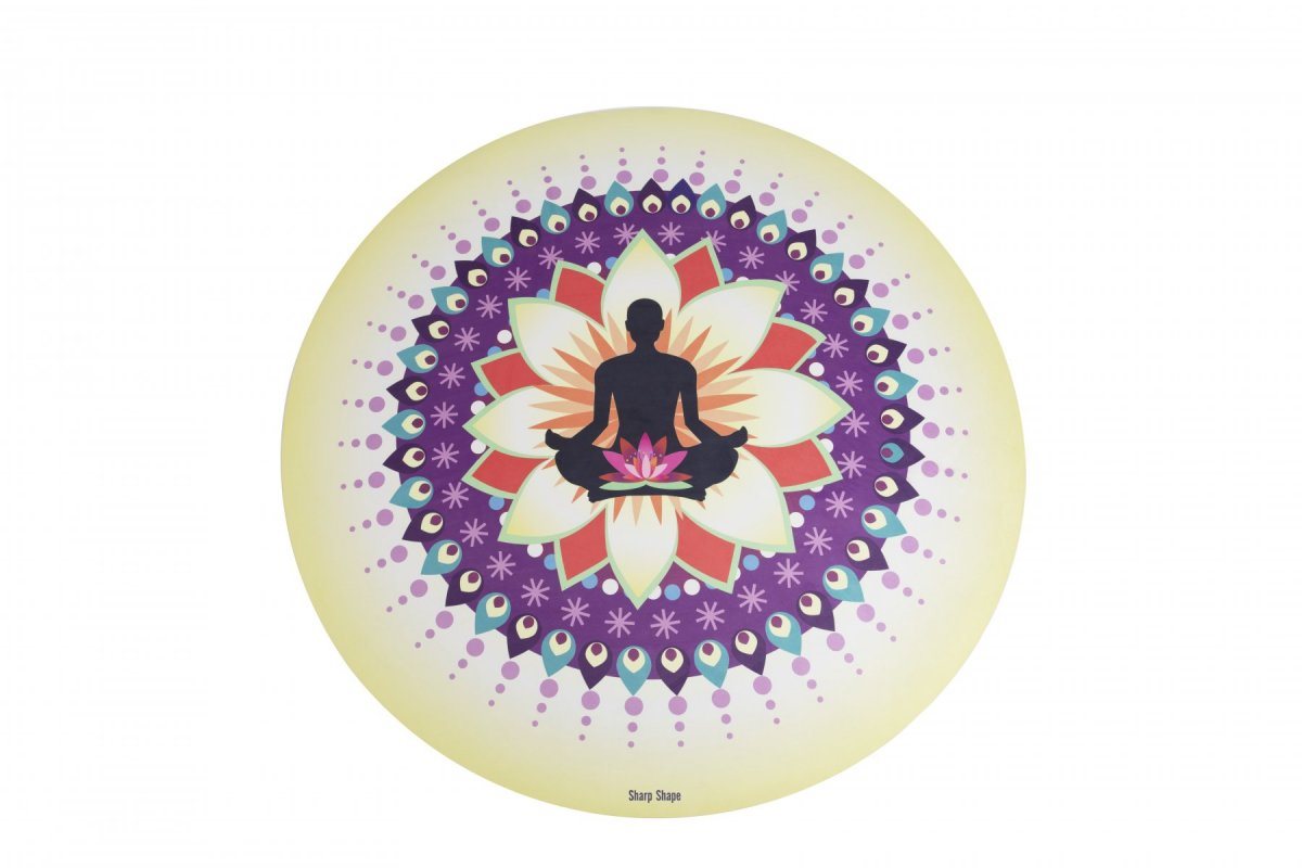 Sharp Shape Round yoga mat Meditation