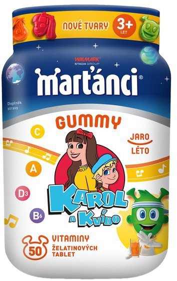 Marťankovia Gummy Karol&Kvído summer 50 ks