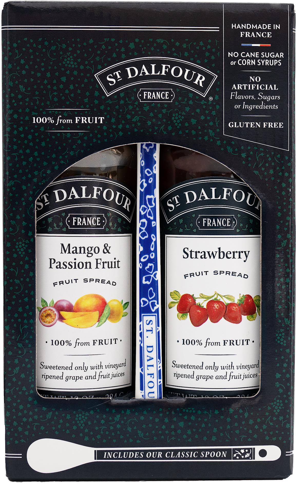 St. Dalfour darčeková súprava 2-pack (2× 284 g + lyžička)