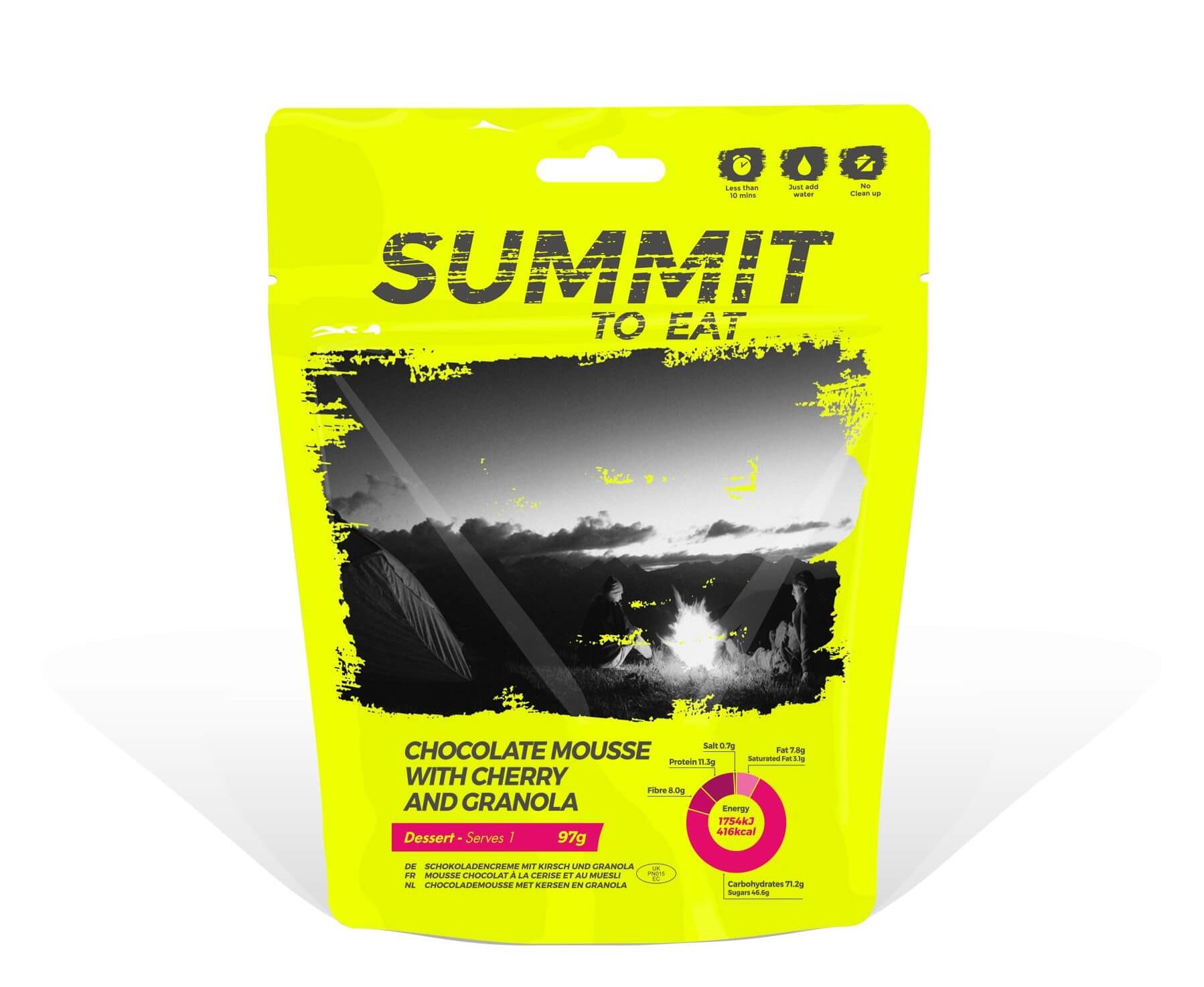 Summit To Eat – Čokoládová pena s Granolou a čerešňami
