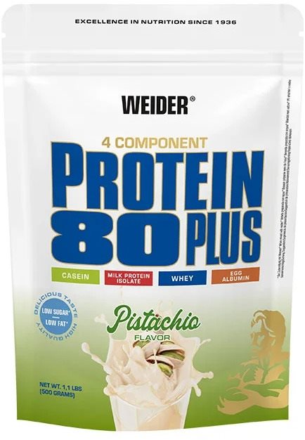 Weider Protein 80 Plus 500 g, pistácie