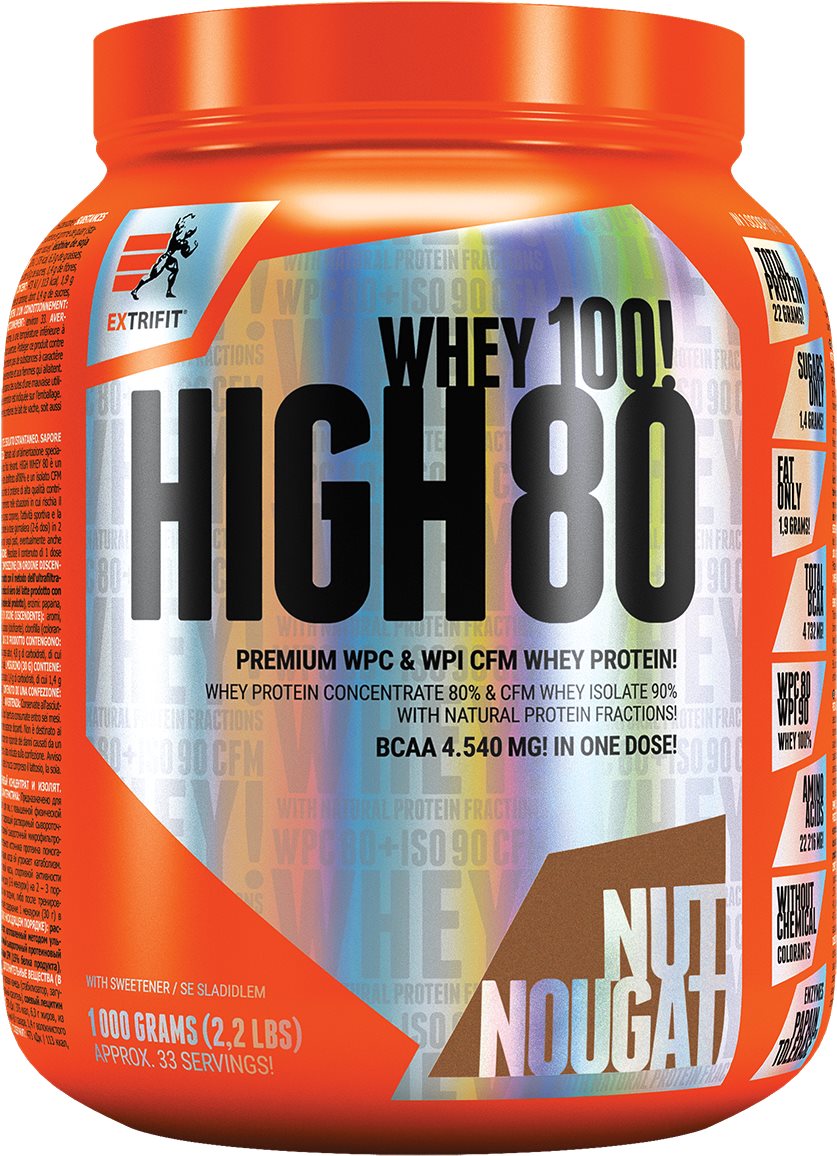 Extrifit High Whey 80 1000 g nut nougat