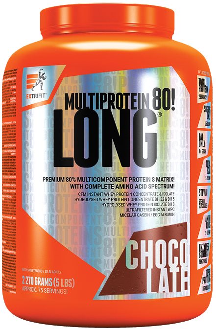 Extrifit Long 80 Multiprotein 2,27 kg chocolate