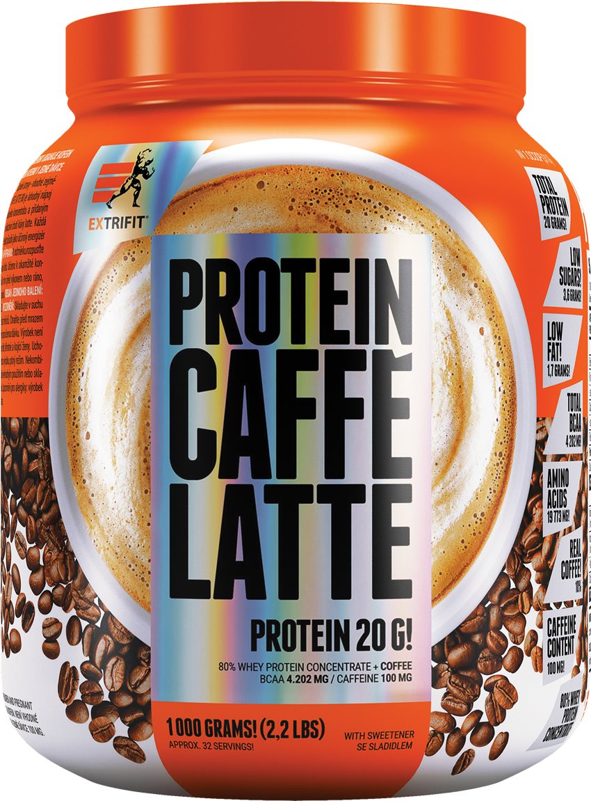 Extrifit Protein Caffe Latte, 1000 g, káva