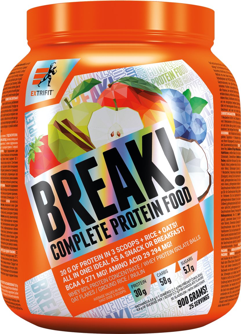 Extrifit Break! Protein Food, 900 g, mango