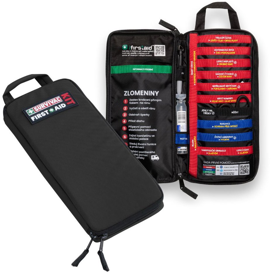 Survival First Aid Kit - Slimline, česká verzia