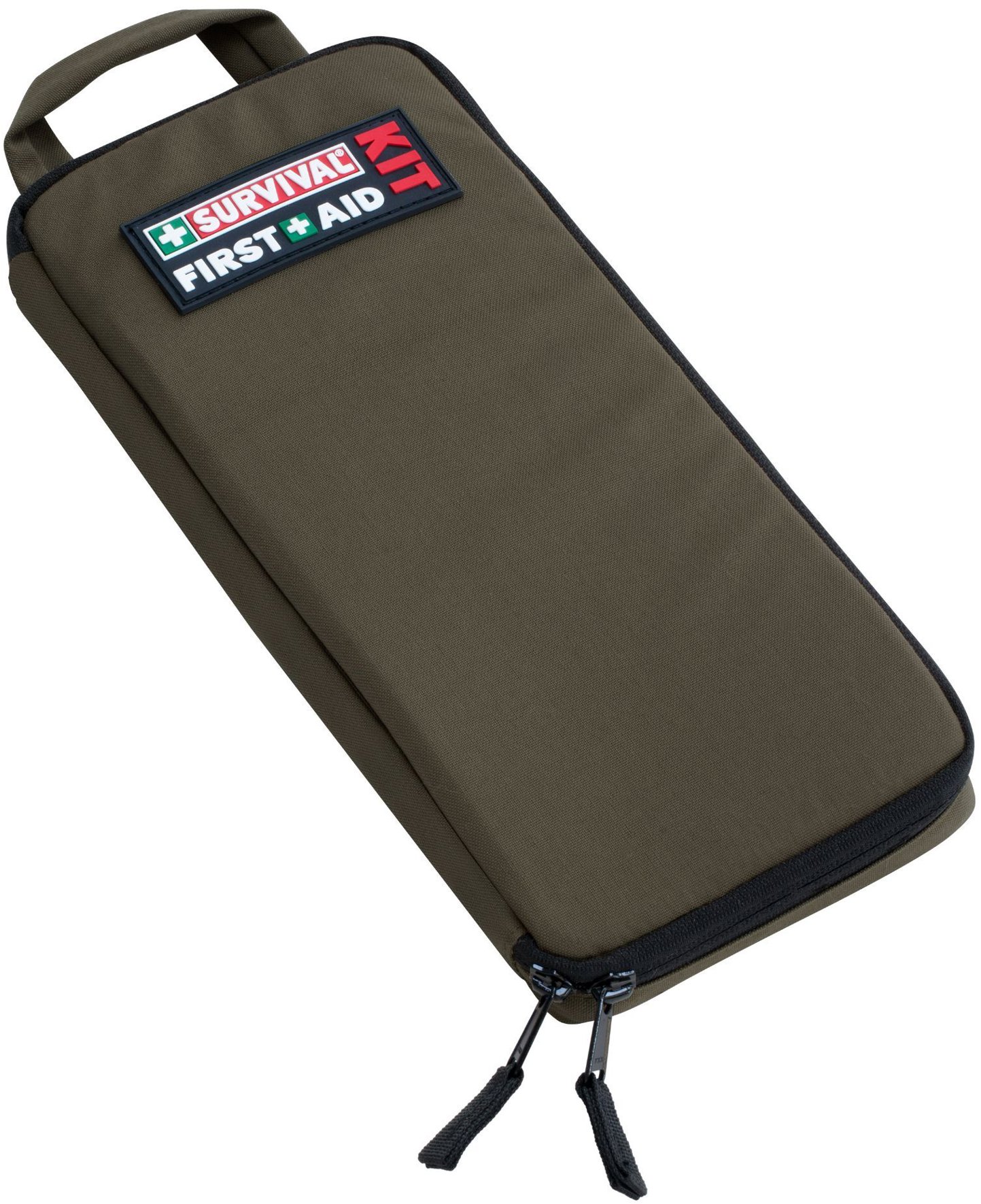 Survival Slimline First Aid Kit Olive Green, anglická verzia