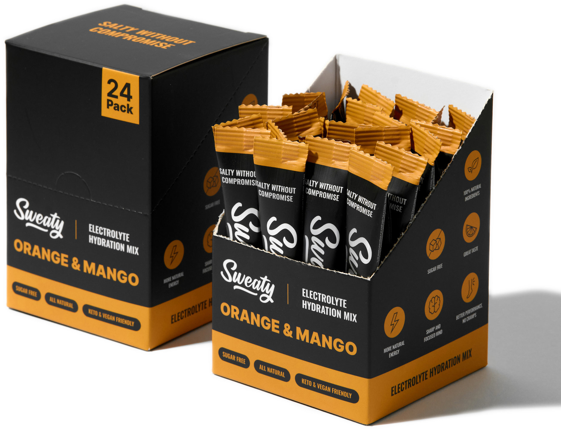 SWEATY Electolyte Hydration Mix 24 × 6 g mango & orange
