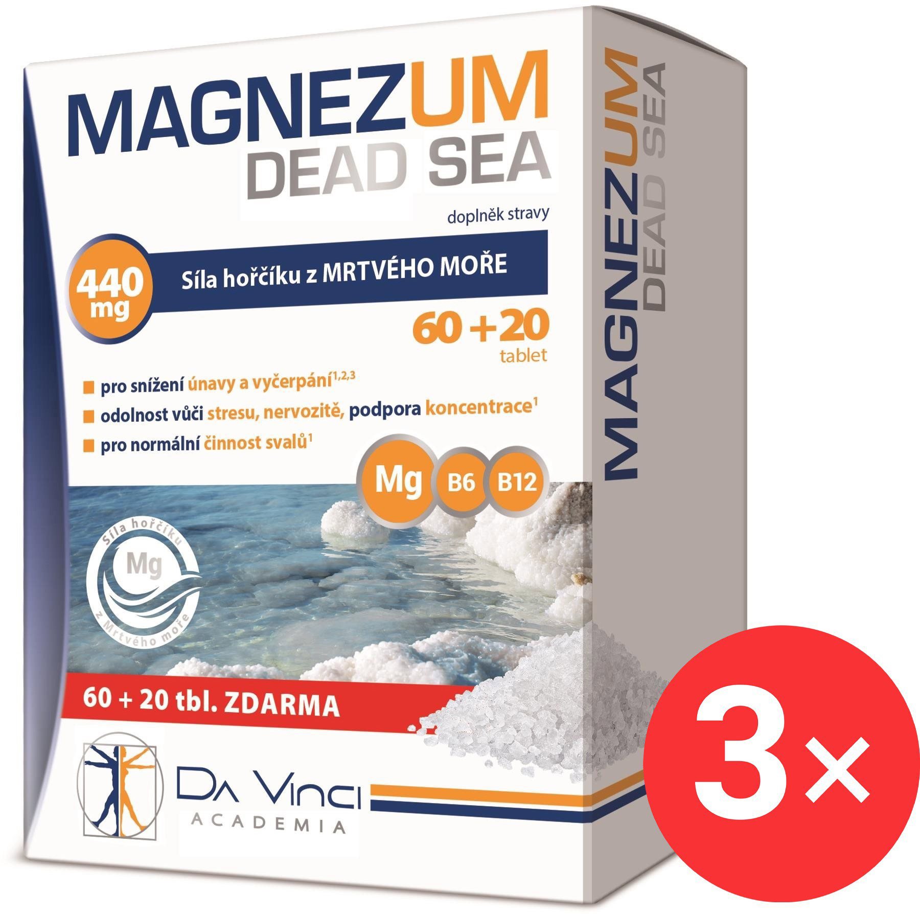 Da Vinci Academia Magnezum Dead Sea 3 × 80 tabliet