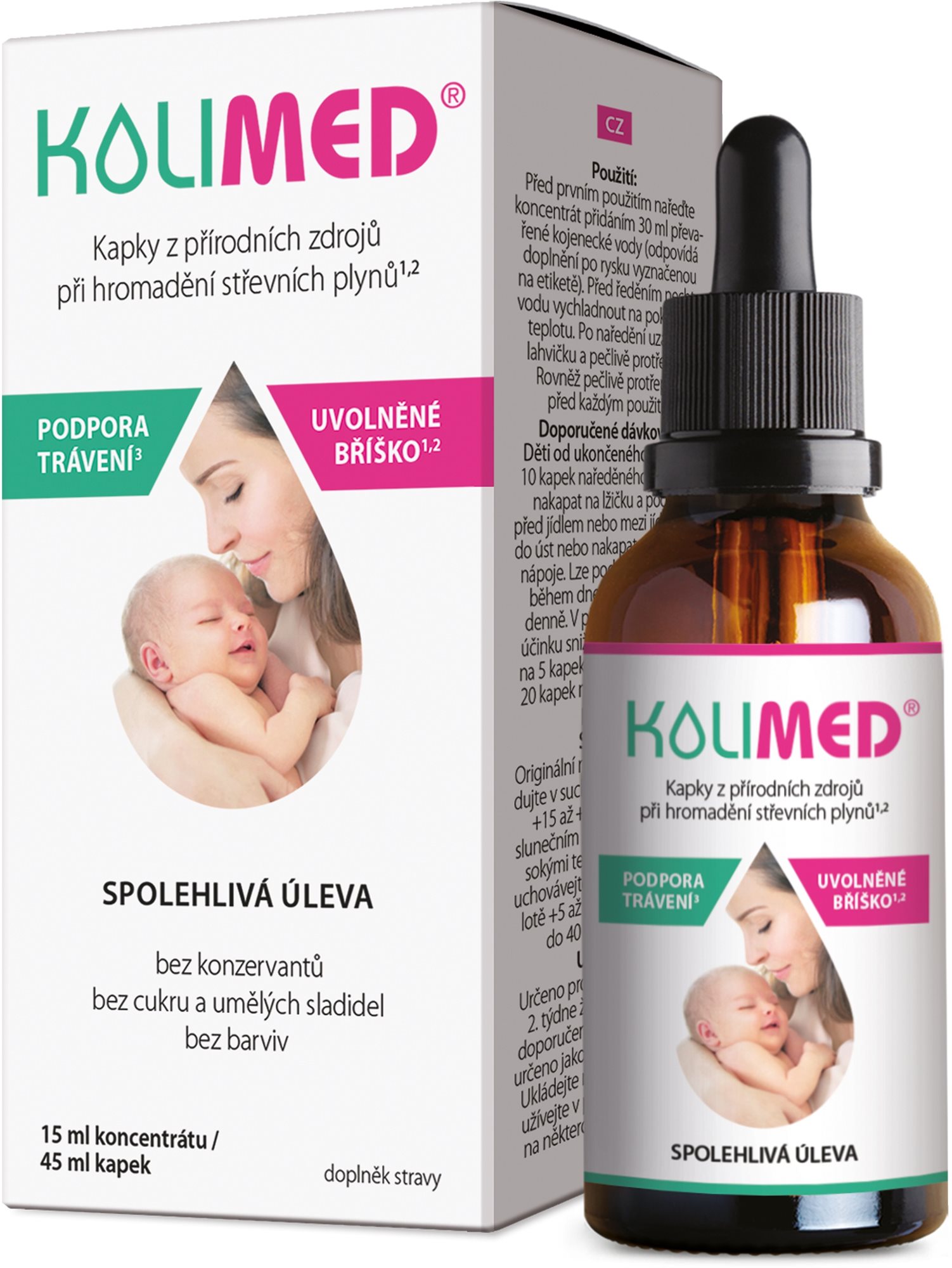 KoliMed 15 ml koncentrátu/45 ml kvapiek