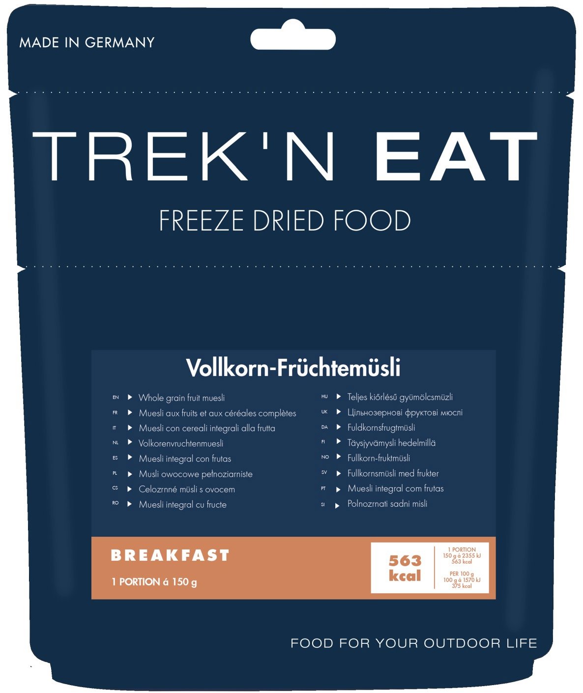 Trek'n Eat Celozrnné müsli s ovocím