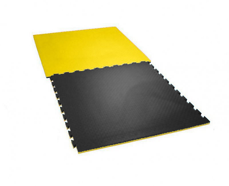 Sedco Tatami - Taekwondo podložka obojstranná 100 × 100 × 2,5 cm, žlto-čierna