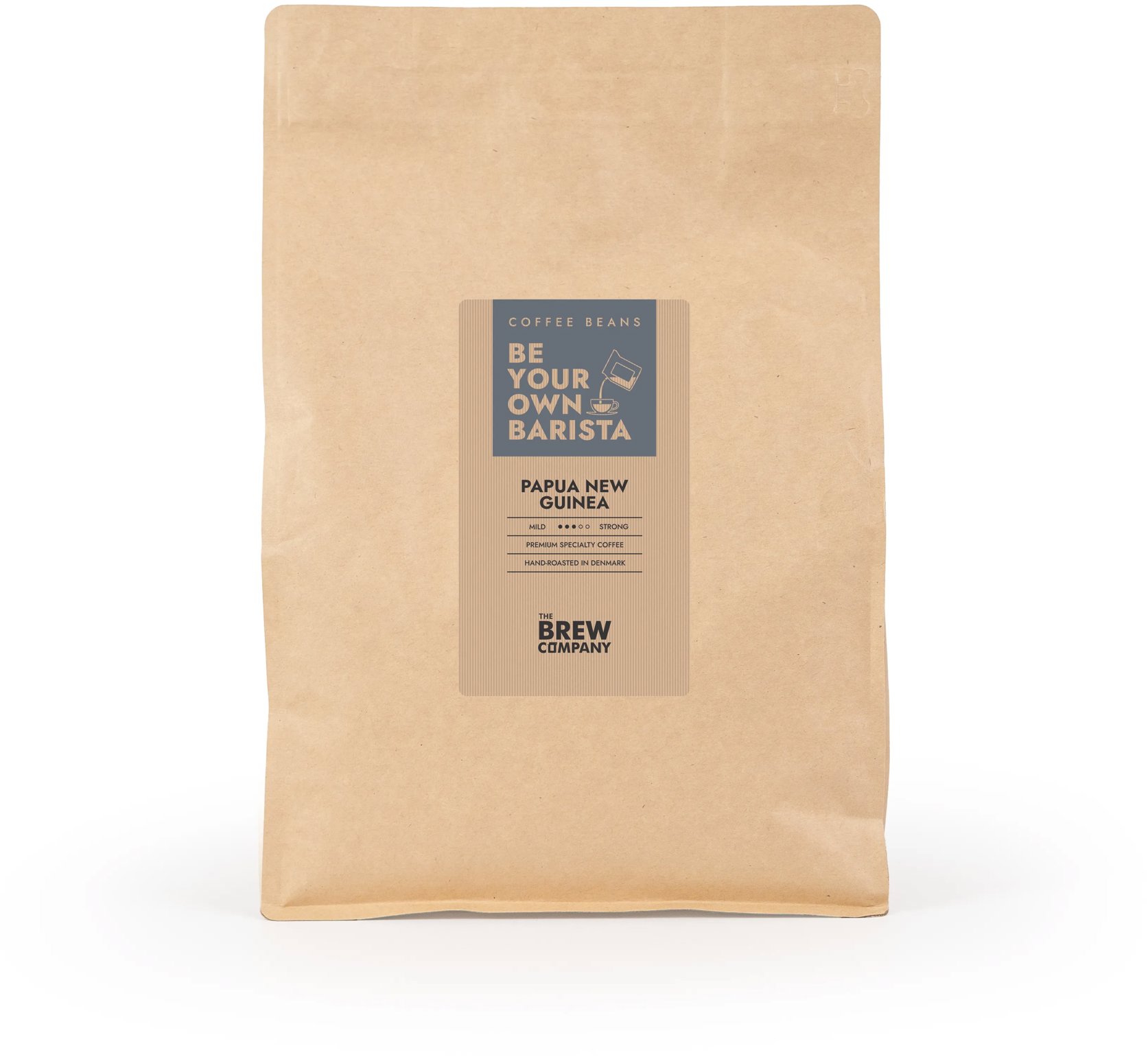 THE BREW COMPANY Káva zrnková Papua New Guinea 1000 g