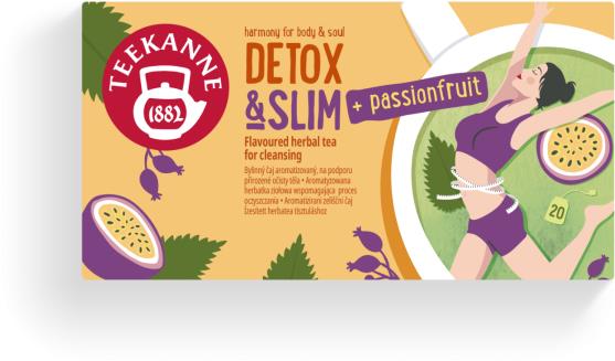 Teekanne Detox & Slim+Passionfruit 20× 1,6 g