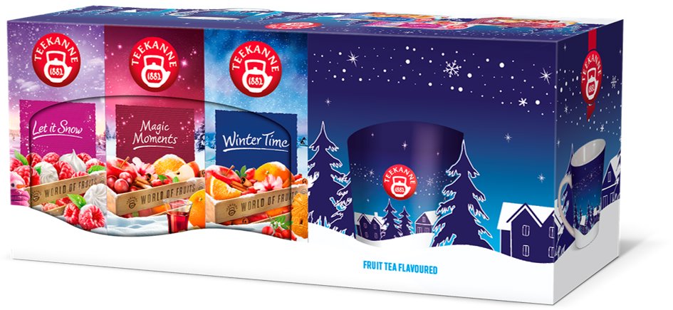 Teekanne Let it snow kolekcia 3 × 20 sáčkov + hrnček
