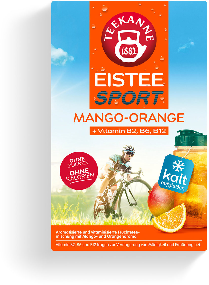 Teekanne Ľadový čaj Šport Mango-pomaranč 18 × 2,5 g