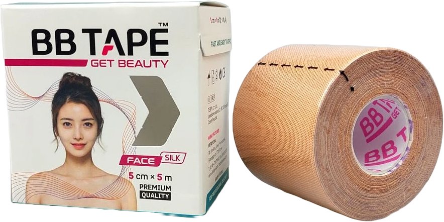 BB Tape tejp na tvár z umelého hodvábu béžový 1 ks