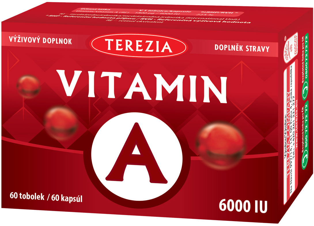 TEREZIA Vitamín A 6000 IU 60 kapsúl