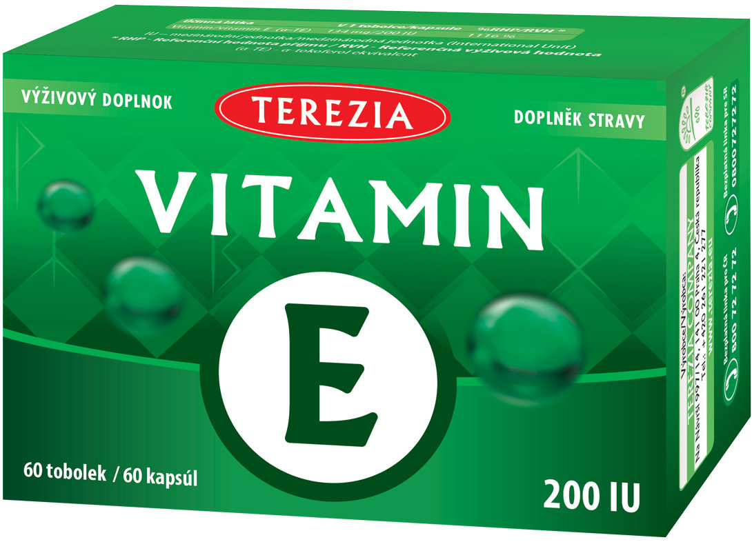 TEREZIA Vitamín E 200 IU 60 kapsúl