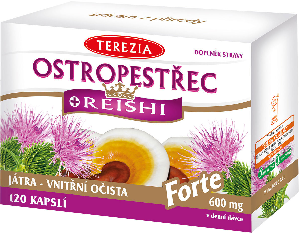 TEREZIA Pestrec + Reishi Forte 120 kapsúl