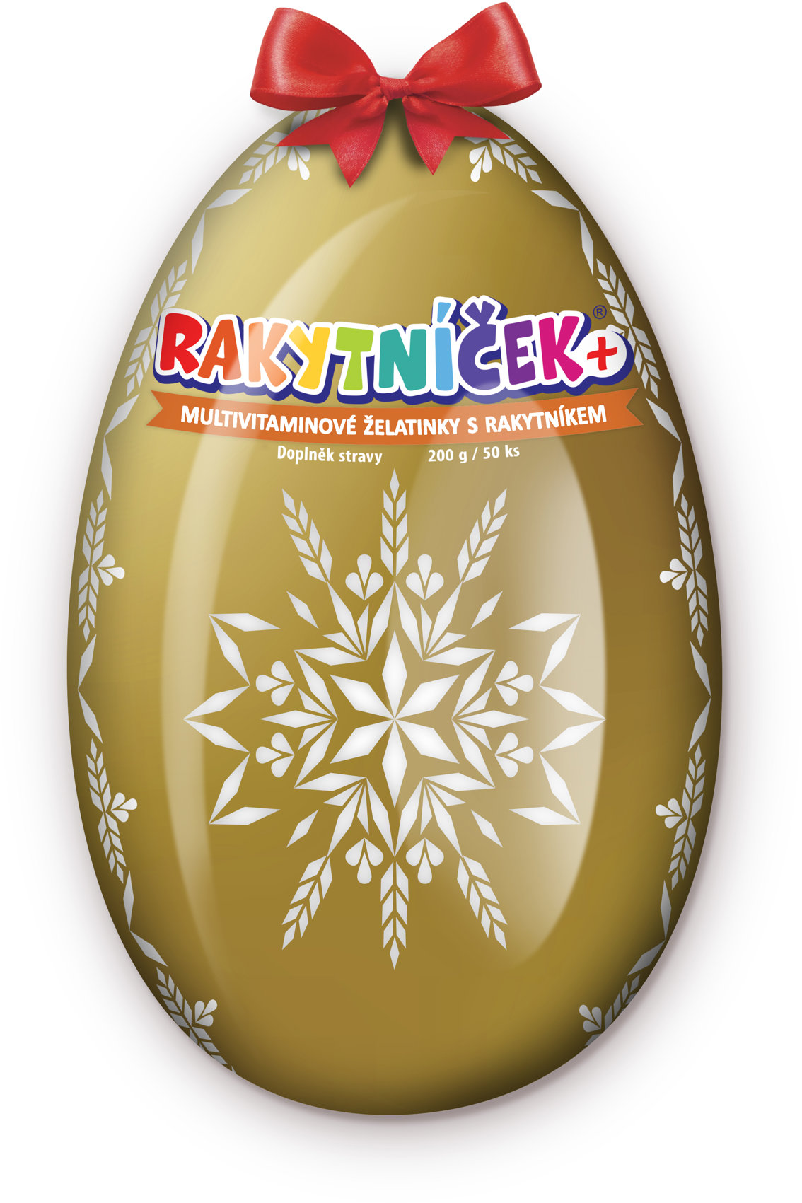RAKYTNÍČEK+ Želatinky Veľkonočné vajcia zlaté 2026, 50 ks