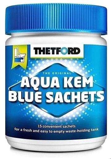 THETFORD Aqua Kem Blue Sachets 15 × 25 g - rozkladová chemie do WC