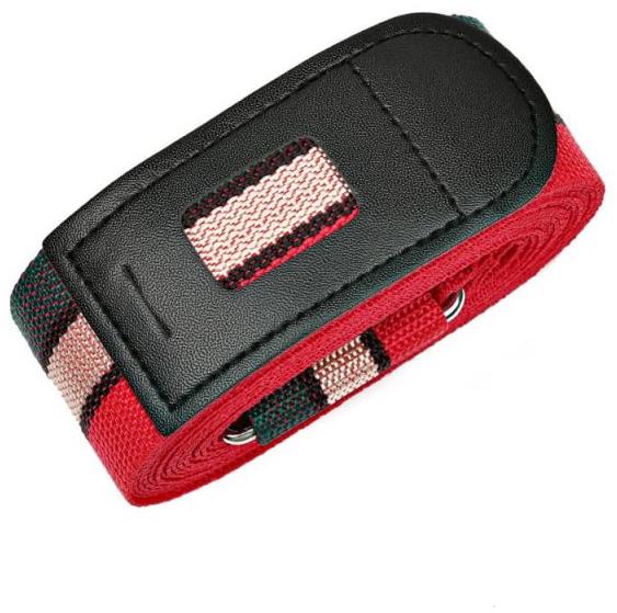 Take it shop Pevný krížový popruh na kufor s kovovou prackou – čierna, ružová, červená