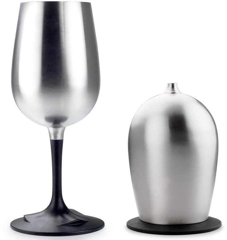 GSI Outdoors Glacier Stainless Nesting Wine Glass