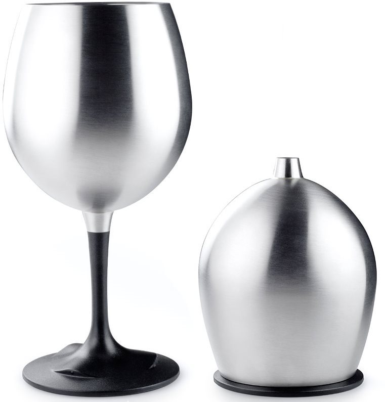 GSI Outdoors Glacier Stainless Nesting Red Wine Glass