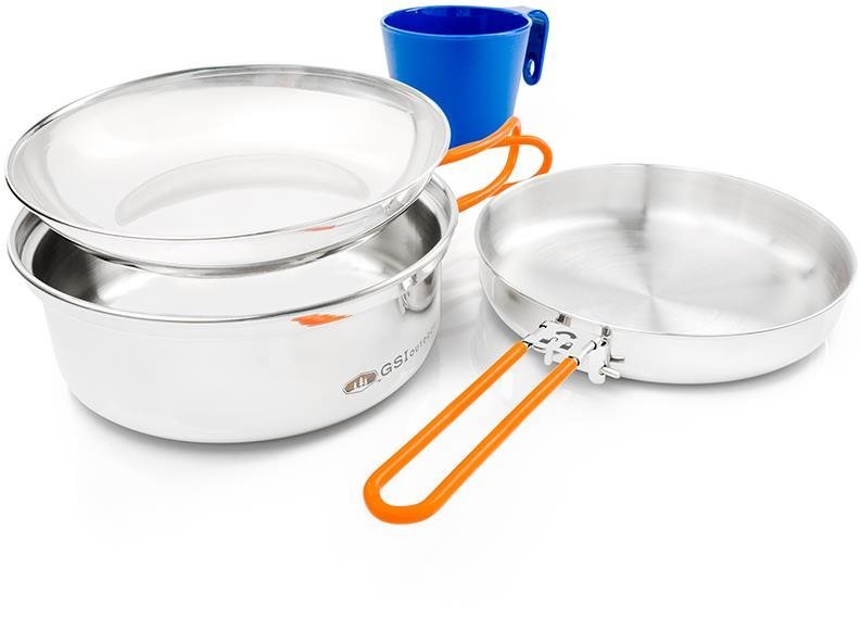 GSI Outdoors Glacier Stainless 1 Person Mess Kit