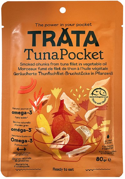 TRATA Tuniak údený v rastlinnom oleji 80 g