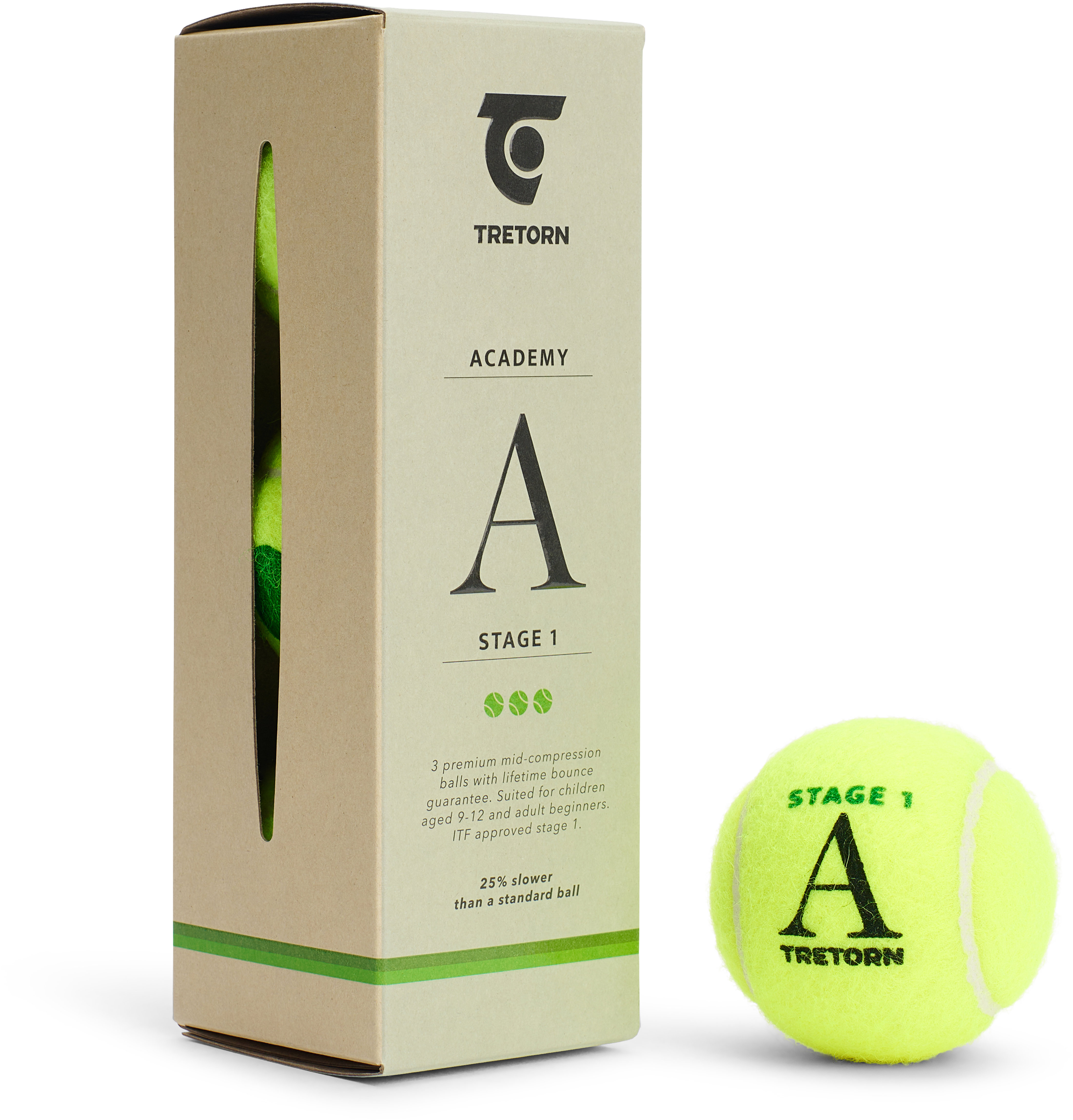 Tretorn Academy Green 3 ks