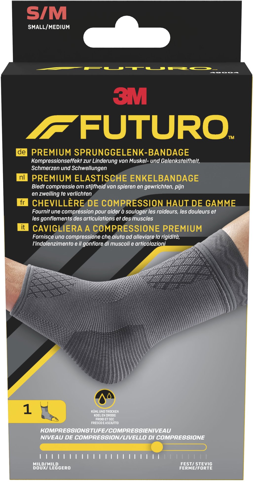 3M Futuro Prémiová kompresná bandáž na členok S/M
