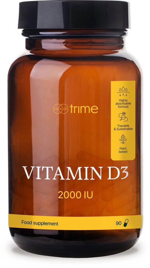 Trime D3 2000 IU, plant-based, 90 kapsúl