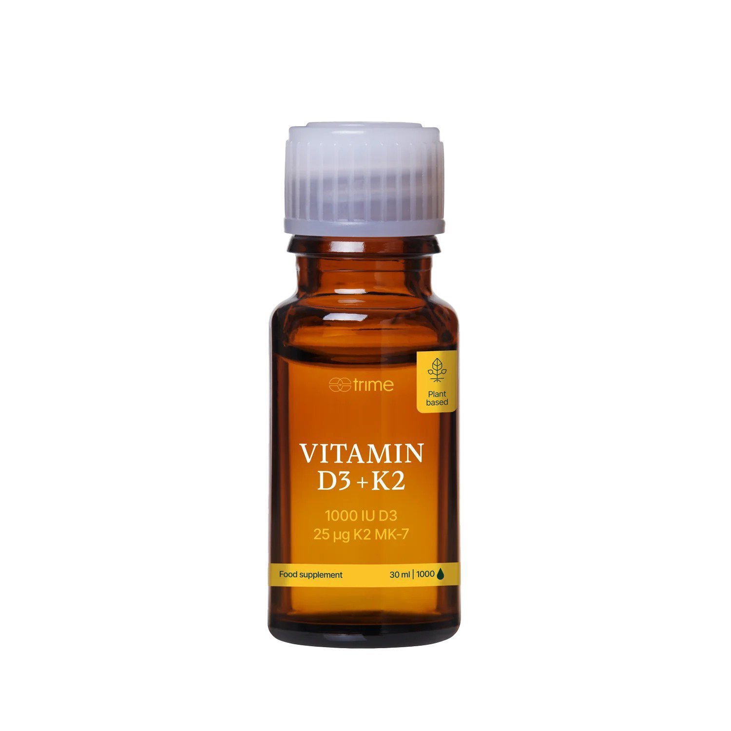 Trime Vitamín D3 & K2, 1 000 IU D3/25µg K2-MK7 1 100 kvapiek