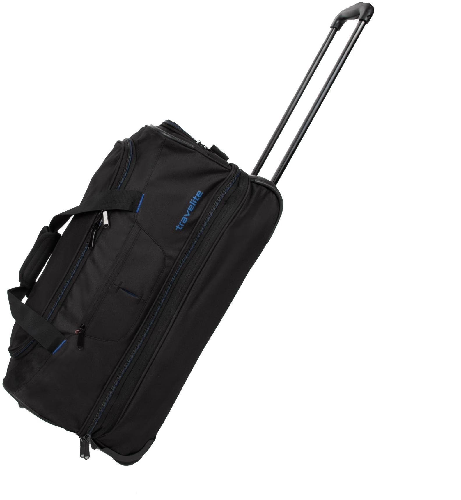 Travelite Basics Wheeled duffle S Black/blue