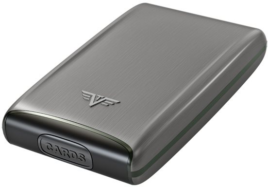 TRU VIRTU Credit Card Case RAZOR Fan – Taupe Rock