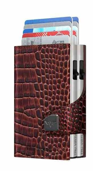 TRU VIRTU Click and Slide TWIN – kožená Croco Brown