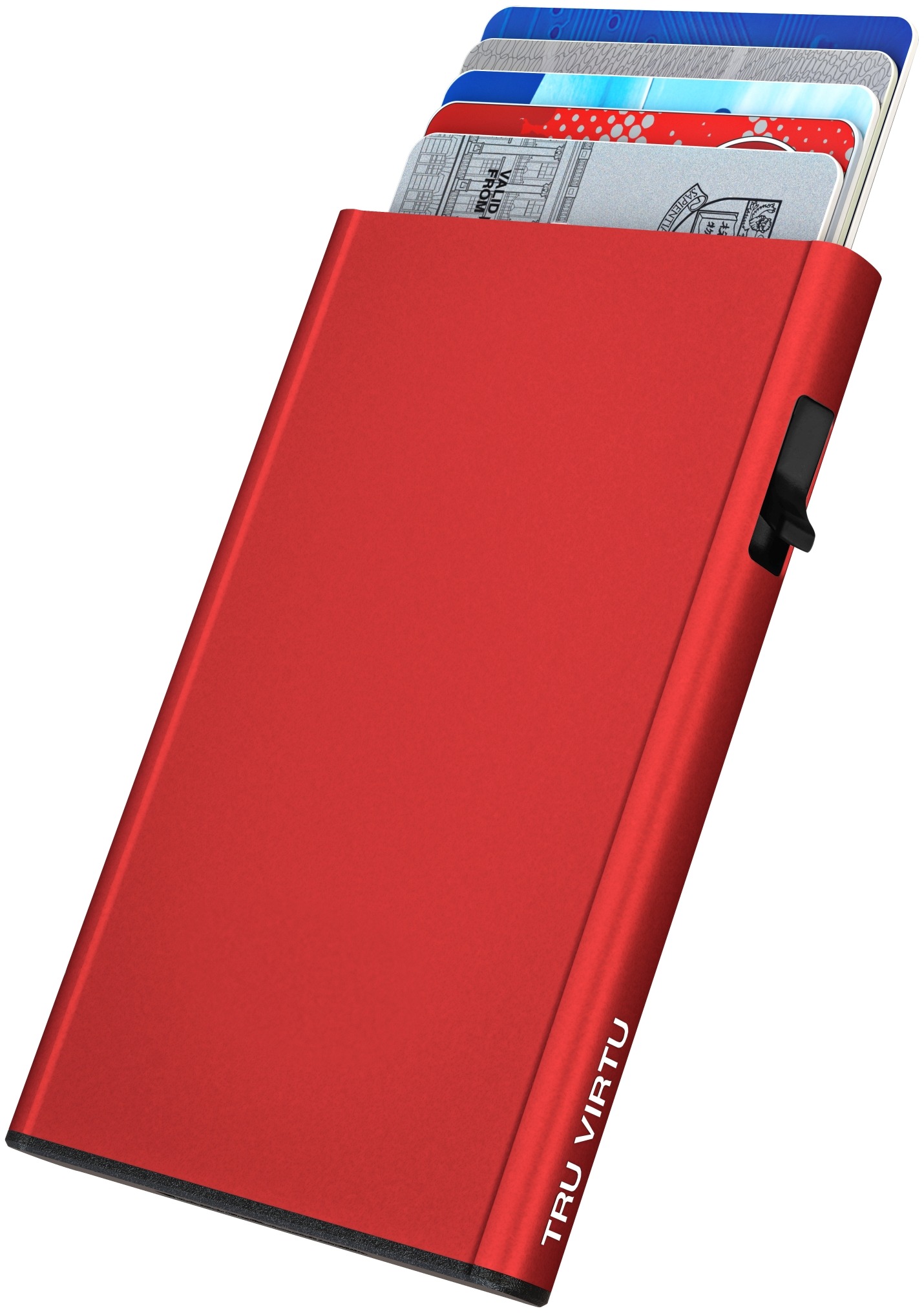 Tru Virtu puzdro na karty Click & Slide silk Red