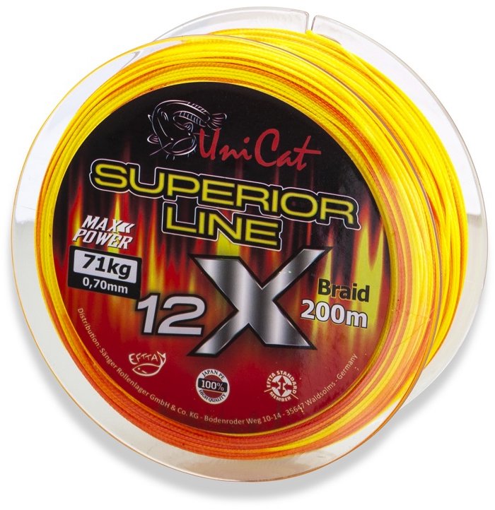 Uni Cat Šnúra 12 X Superior Line 200 m 0,60 mm 62 kg