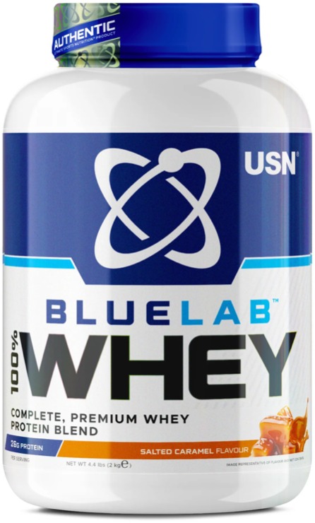 USN BlueLab 100 % Whey Premium Protein 908 g, slaný karamel