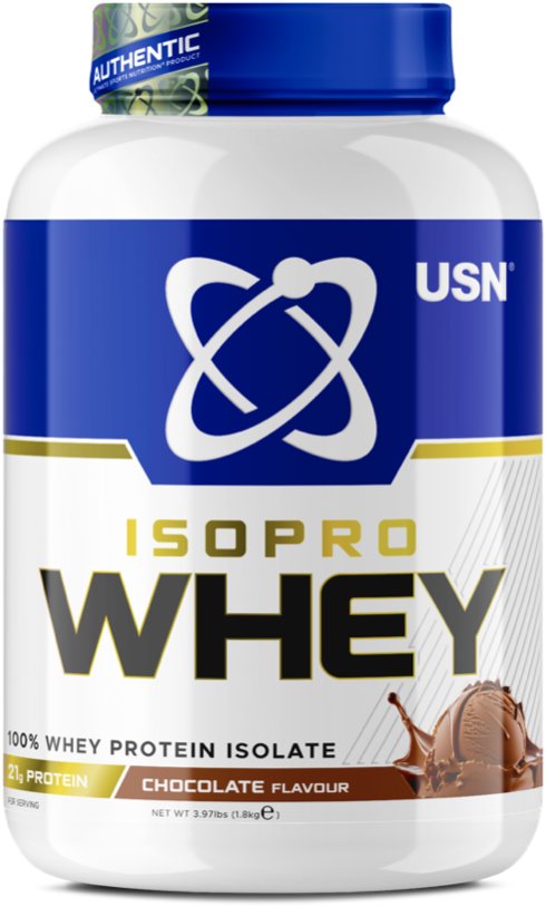 USN IsoPro Whey Protein Isolate, 1800 g, čokoláda