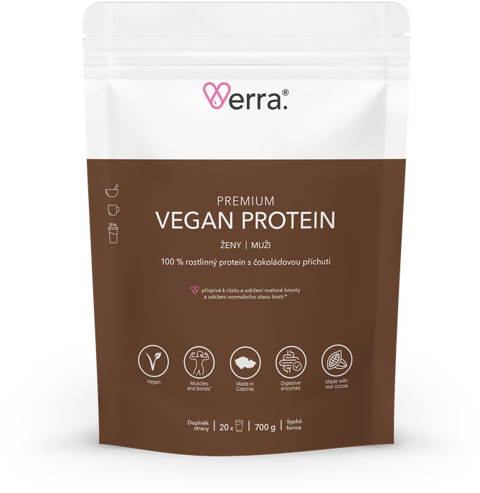 Verra Premium Vegan Protein 700 g čokoláda