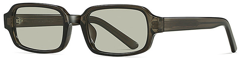 VeyRey Slnečné okuliare Nonmock, priehľadná-sivá obruba, sivé sklá