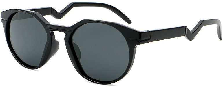 VeyRey Slnečné polarizačné okuliare Contralance čierna obruba, čierne sklá