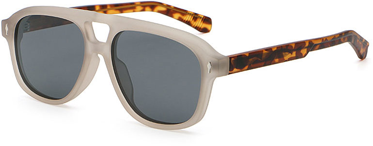 VeyRey Slnečné polarizačné okuliare Interlity sivá obruba, čierne sklá