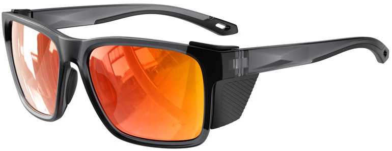 VeyRey Športové polarizačné slnečné okuliare Binow čierna obruba, oranžové sklá